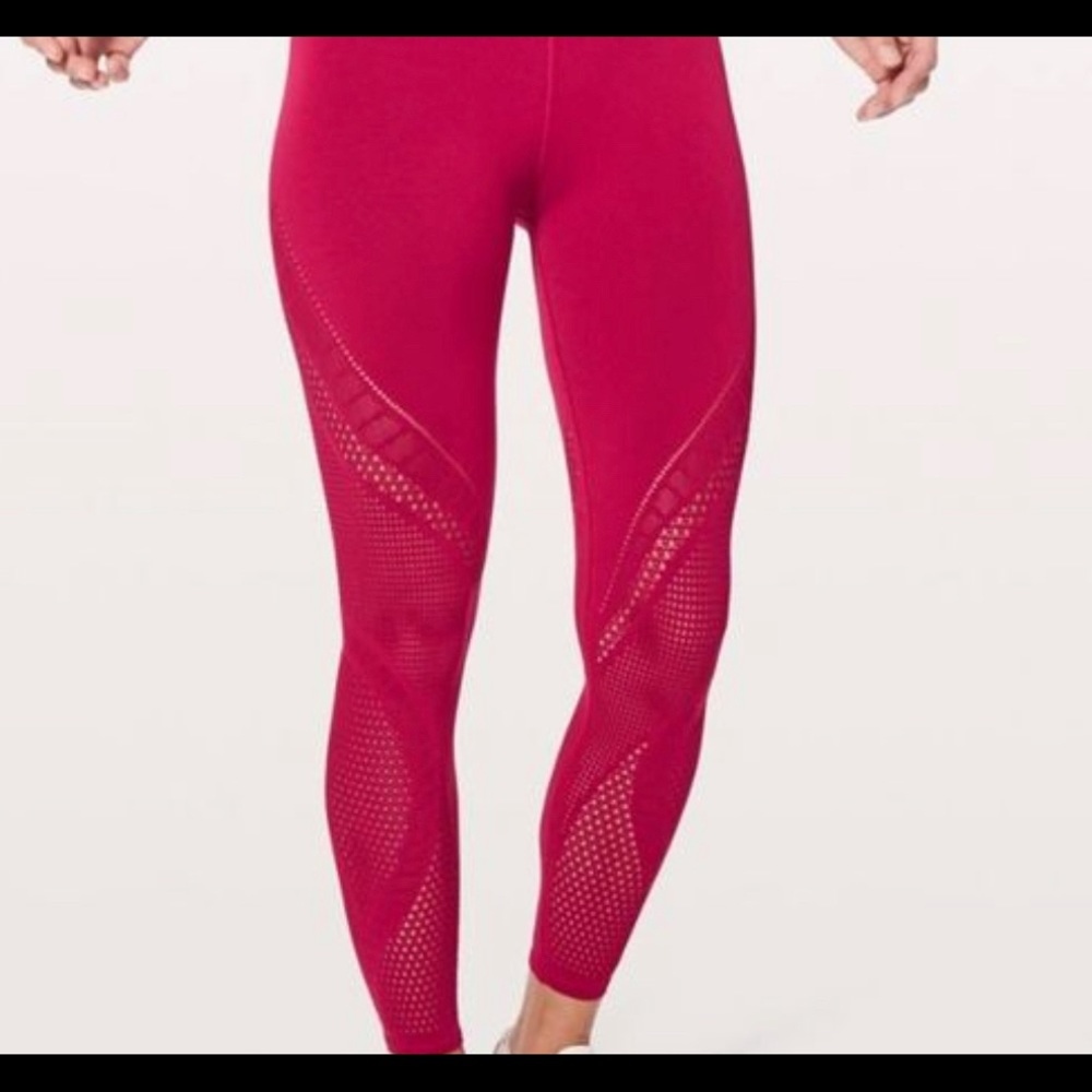 Lululemon Athletica Red Leggings
